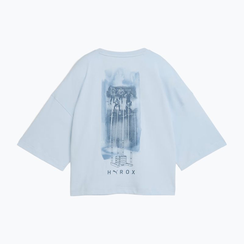 Dámské tréninkové tričko PUMA x HYROX Cropped Lifestyle Tee šedé 5