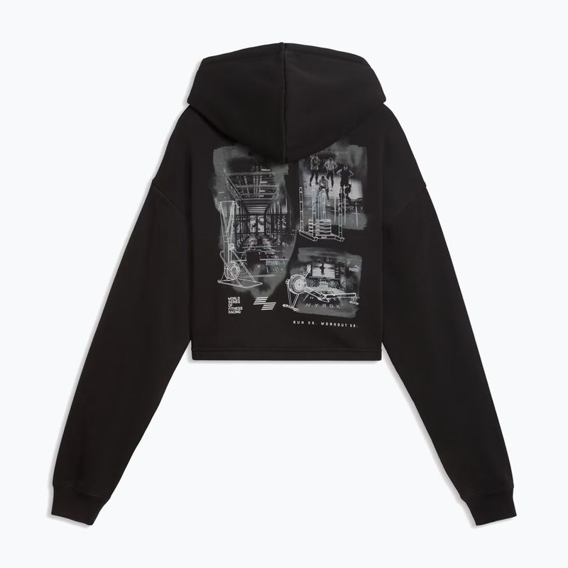 Dámská tréninková mikina PUMA x HYROX Heavyweight Hoodie černá 2
