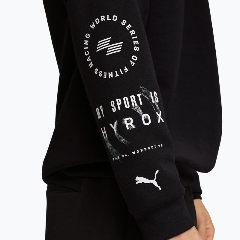 Pánská tréninková mikina PUMA x HYROX Cloudspun Hoodie černá 5