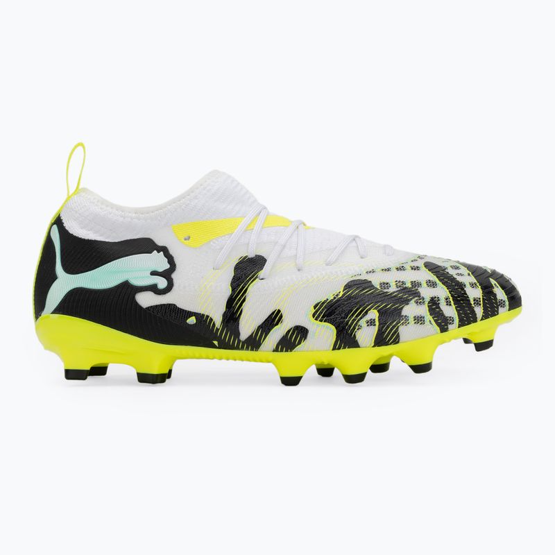 Dětské kopačky PUMA Future 9 Match Creativity Fg/Ag Jr yellow alert/mint jelly/puma white/puma black 2