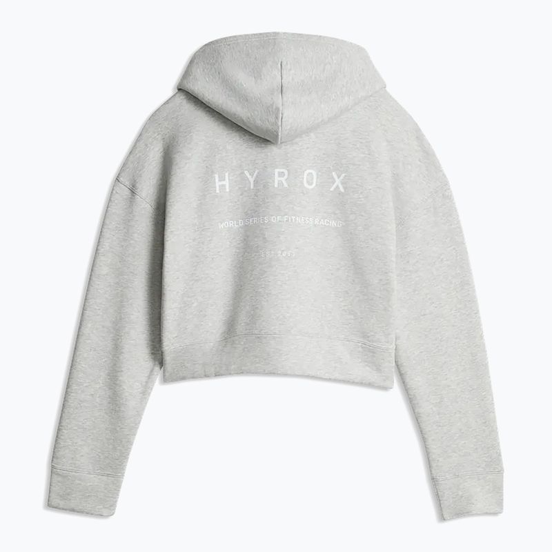 Dámská mikina Puma Hyrox World Cropped Hoodie light grey 2