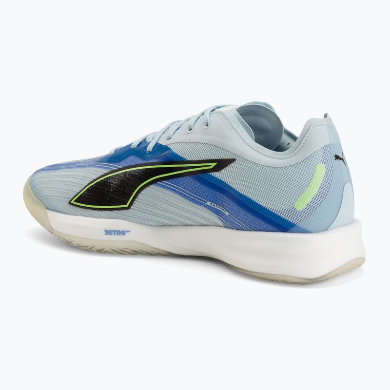 Házenkářské boty PUMA Accelerate Nitro SQD 5 aqua glow/puma black/green glare/royal sapphire 3