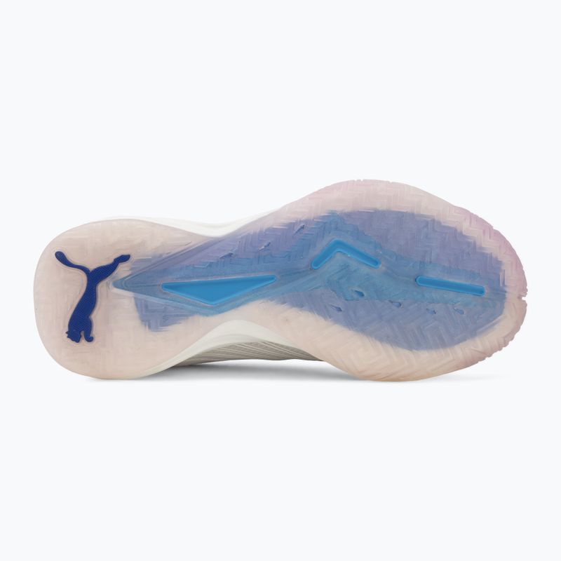 Házenkářské boty PUMA Accelerate Nitro SQD 5 puma white/royal sapphire/light lavender 4