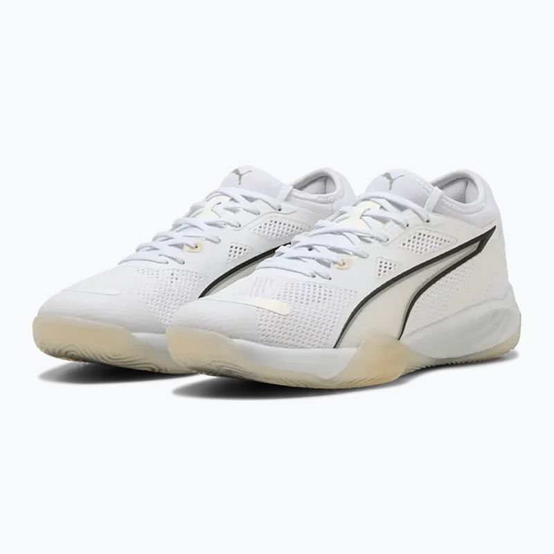 Pánské házenkářské boty PUMA Eliminate NITRO SQD 4 white 2