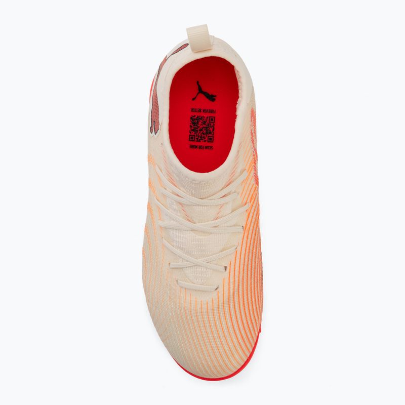 Dětské kopačky PUMA Future 9 Match TT+ Mid Jr sugared almond/puma white/ultra red/puma black 5