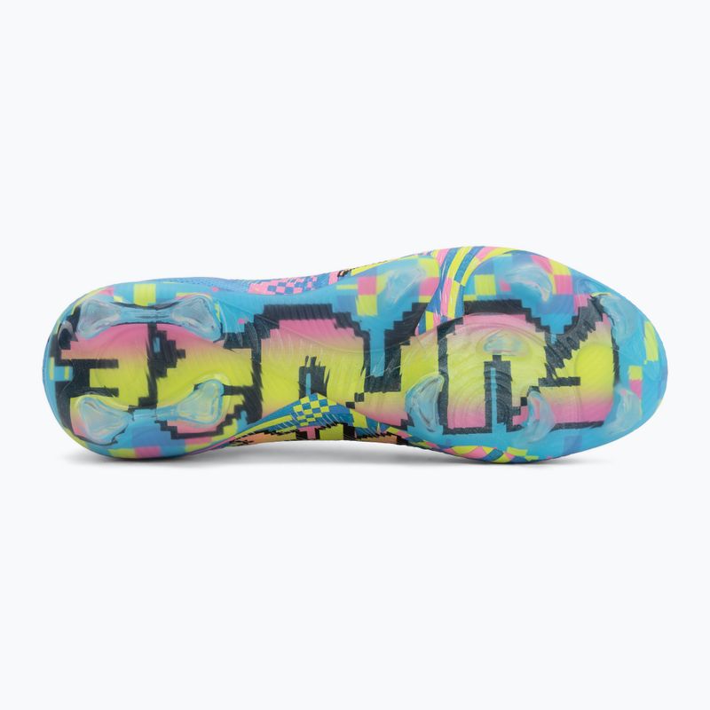 Kopačky PUMA Future 9 Ultimate Advanced Level FG puma white/blue glimmer/pink glimmer/yellow alert 4