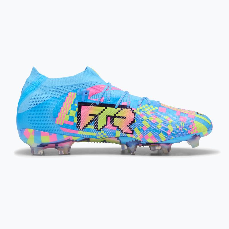 Kopačky PUMA Future 9 Ultimate Advanced Level FG puma white/blue glimmer/pink glimmer/yellow alert 2