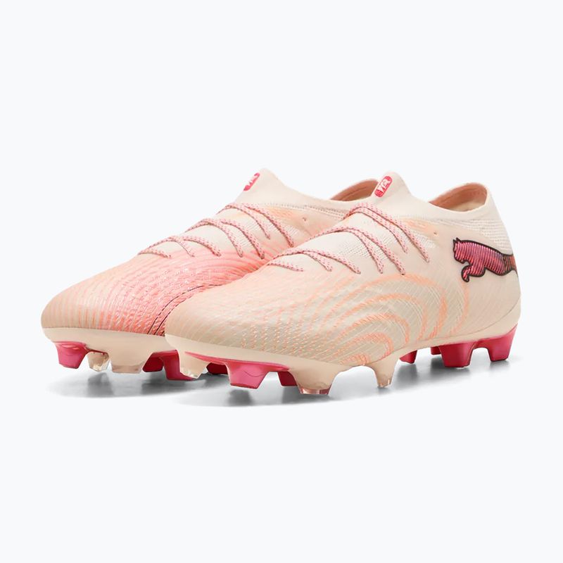 Kopačky PUMA Future 9 Ultimate Low FG sugared almond/puma white/ultra red/puma black 3