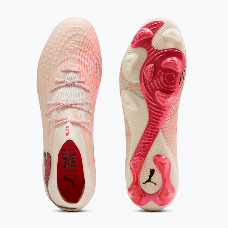 Kopačky PUMA Future 9 Ultimate Low FG sugared almond/puma white/ultra red/puma black 5