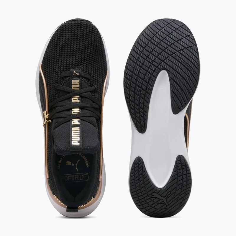 Dámské boty PUMA Softride Sabrina Polished Chrome puma black/puma white/puma gold 5