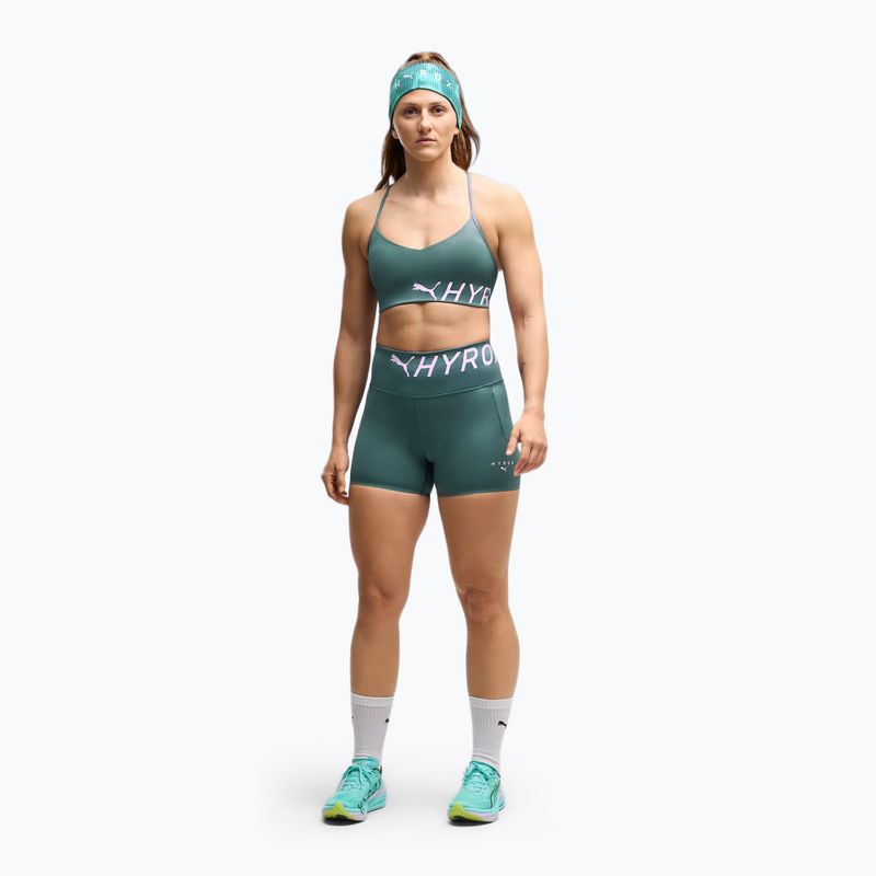 Sportovní podprsenka PUMA x HYROX Strappy Pwrmode herb garden 2