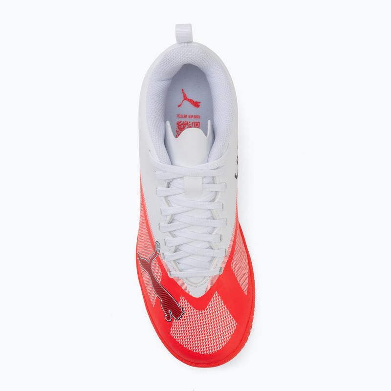Dětské kopačky Puma Ultra 7 Play IT Jr Ultra Red/Puma Black/Puma White 5