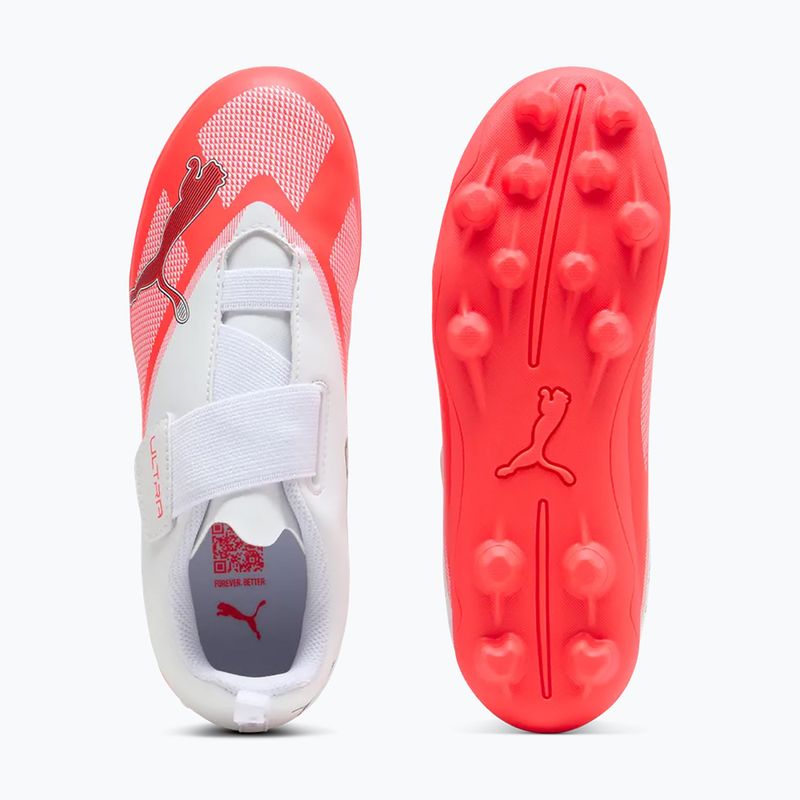 Dětské kopačáky PUMA Ultra 7 Play V FG/AG RB Jr ultra red/puma black/puma white 5