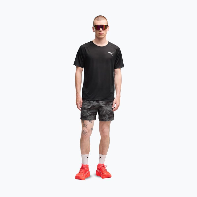 Pánské běžecké šortky PUMA Dreamrun 5" Brightstride AOP puma black 2
