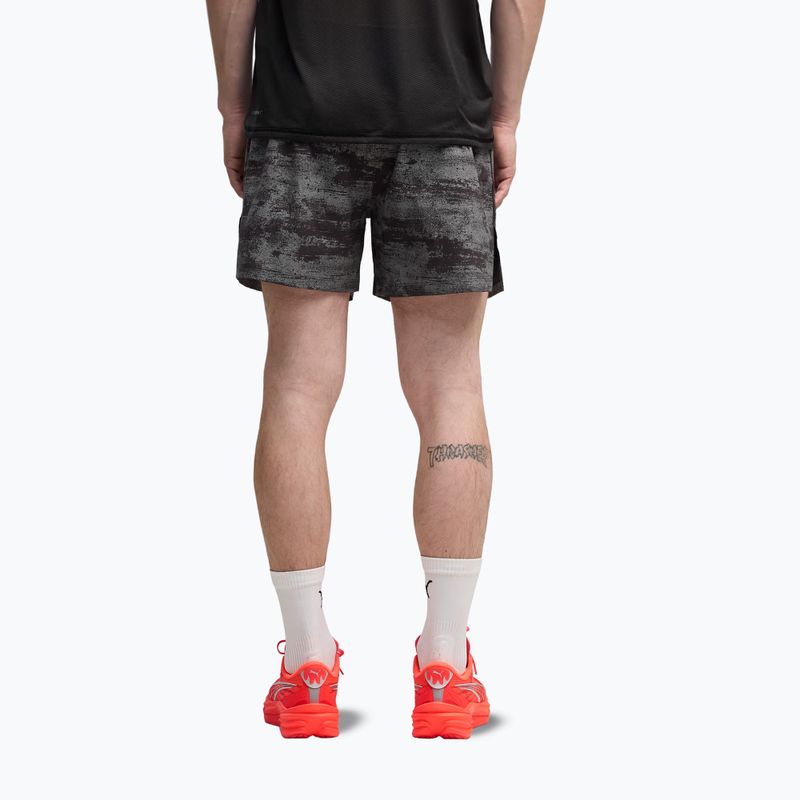 Pánské běžecké šortky PUMA Dreamrun 5" Brightstride AOP puma black 3