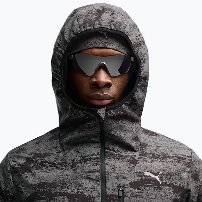 Pánská běžecká bunda PUMA Run Brightstride AOP Primaloft puma black 4