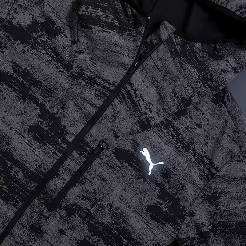 Pánská běžecká bunda PUMA Run Brightstride AOP Primaloft puma black 7