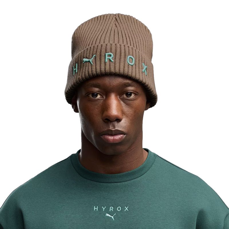 Zimní čepice PUMA x HYROX Mid Crown Beanie myší šedá 4