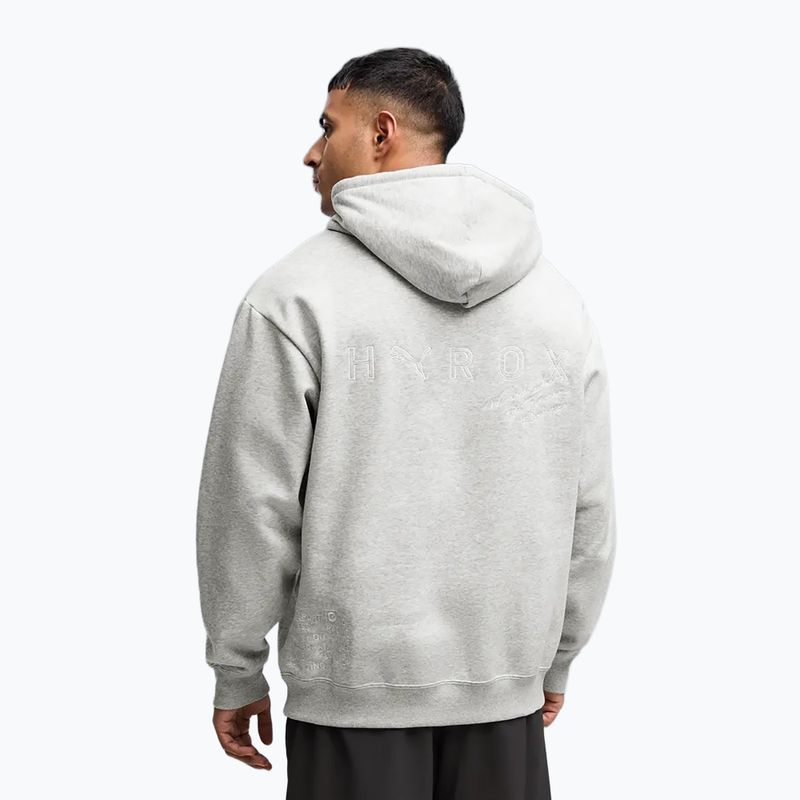 Pánská mikina PUMA x HYROX Heavyweight Hoodie světle šedá 3