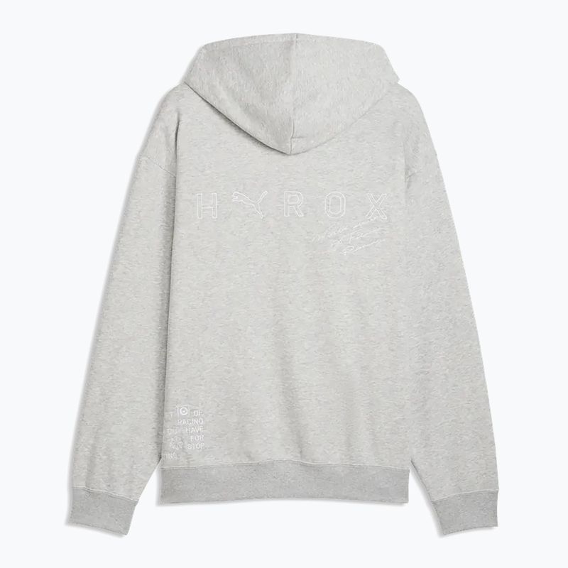 Pánská mikina PUMA x HYROX Heavyweight Hoodie světle šedá 5