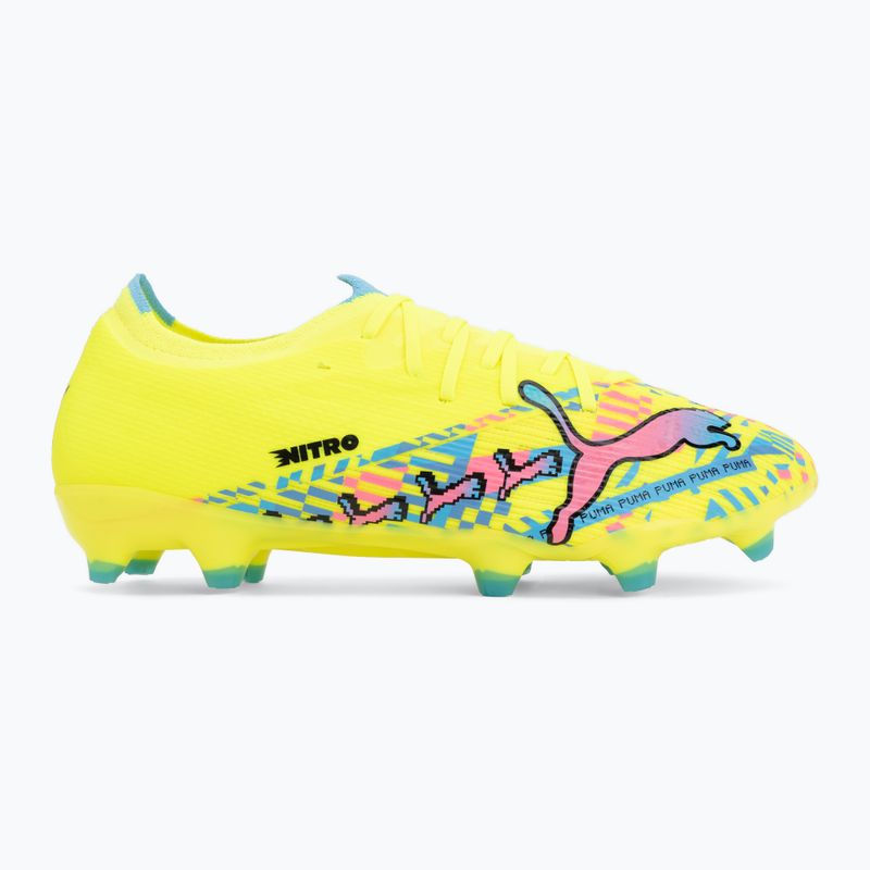 Kopačky PUMA Ultra Nitro 7 Match Advanced Level FG/AG puma white/blue glimmer/pink glimmer/yellow alert 2