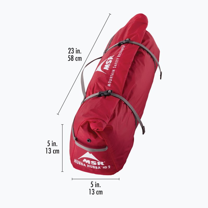 Trekový stan pro 2 osoby MSR Hubba Hubba HD 2P Tent green 12