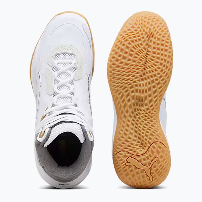 Pánské basketbalové boty PUMA Playmaker Pro Mid Trophies ash gray/cast iron/puma gold 11
