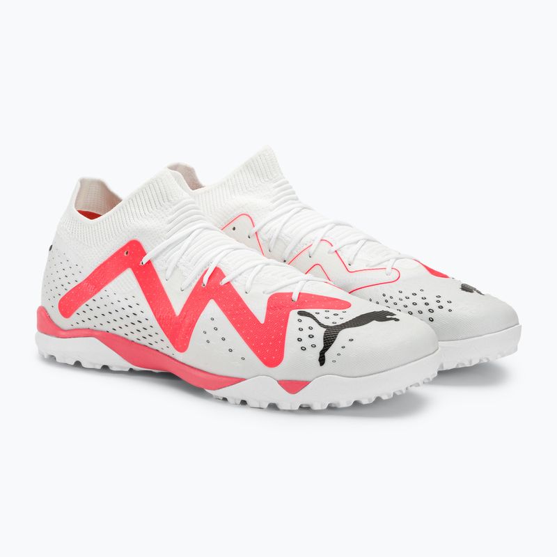 PUMA Future Match TT pánské kopačky puma white/puma black/fire orchid 4