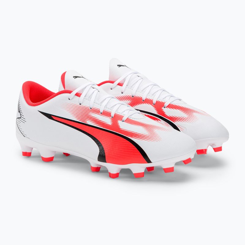 Pánské kopačky PUMA Ultra Play FG/AG puma white/puma black/fire orchid 4