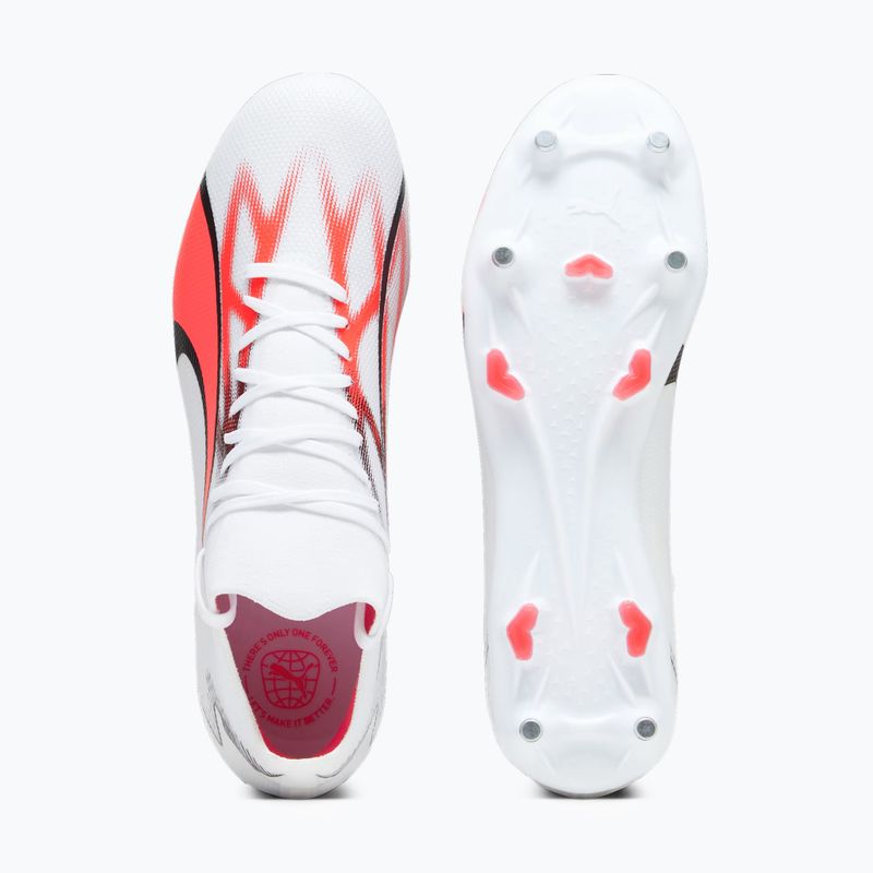 Pánské kopačky PUMA Ultra Match MXSG puma white/puma black/fire orchid 15