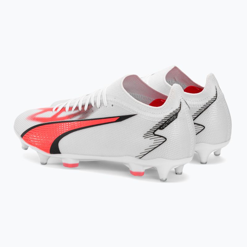 Pánské kopačky PUMA Ultra Match MXSG puma white/puma black/fire orchid 3
