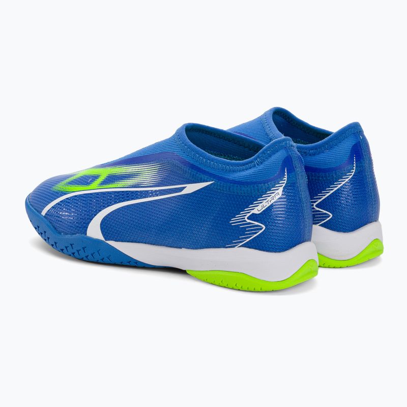 PUMA Ultra Match LL IT + Mid Jr dětské kopačky ultra blue/puma white/pro green 3