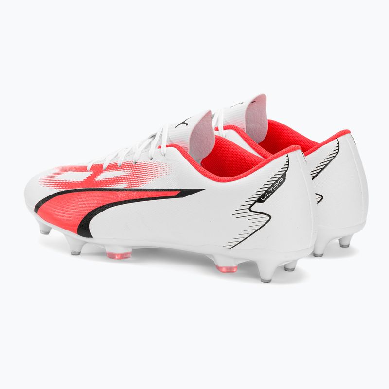 Pánské kopačky PUMA Ultra Play MXSG puma white/puma black/fire orchid 3