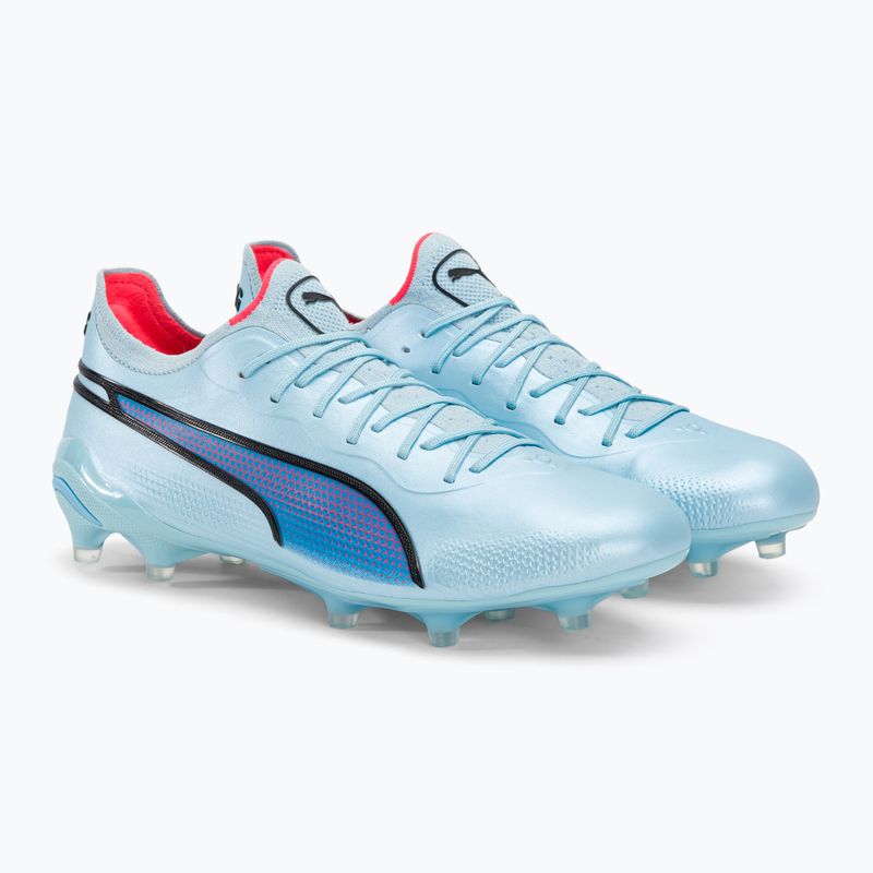 PUMA King Ultimate FG/AG pánské kopačky silver sky/puma black/fire orchid 4