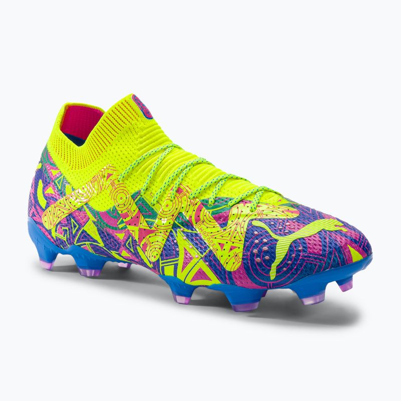 PUMA Future Ultimate Energy FG/AG pánské kopačky ultra blue/yellow alert/luminous pink