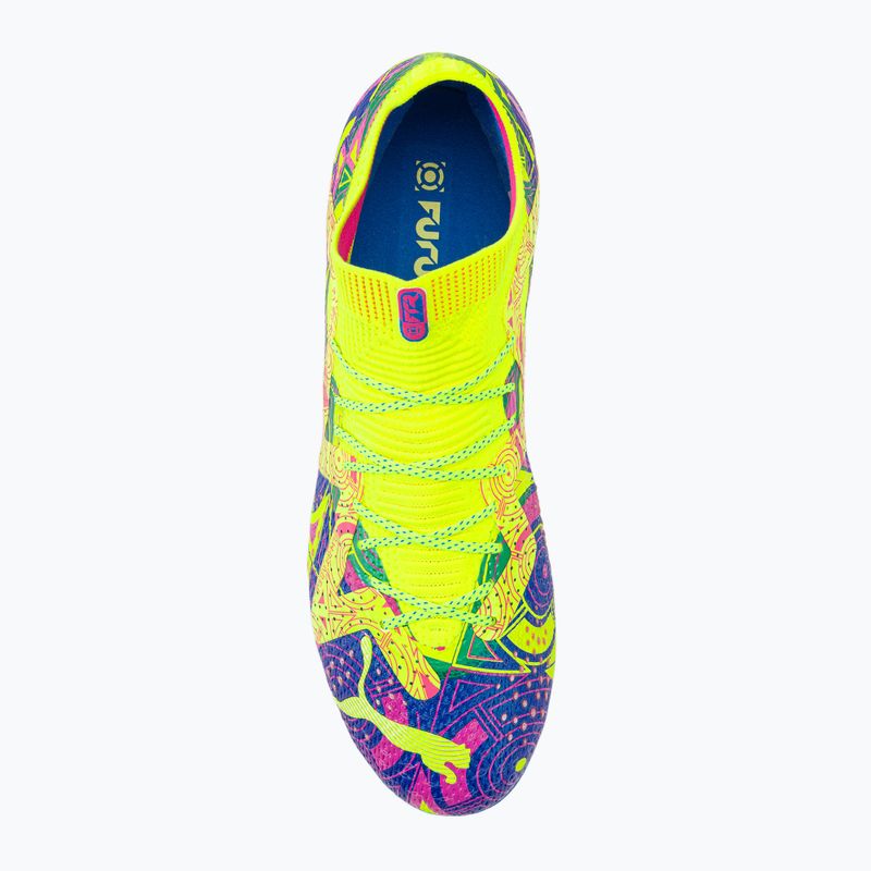 PUMA Future Ultimate Energy FG/AG pánské kopačky ultra blue/yellow alert/luminous pink 6