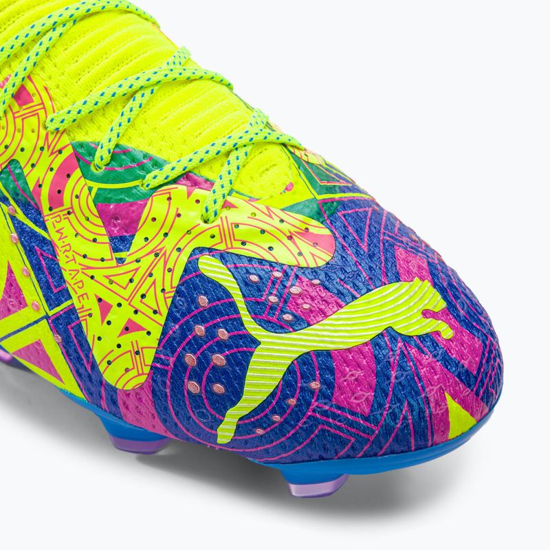 PUMA Future Ultimate Energy FG/AG pánské kopačky ultra blue/yellow alert/luminous pink 7