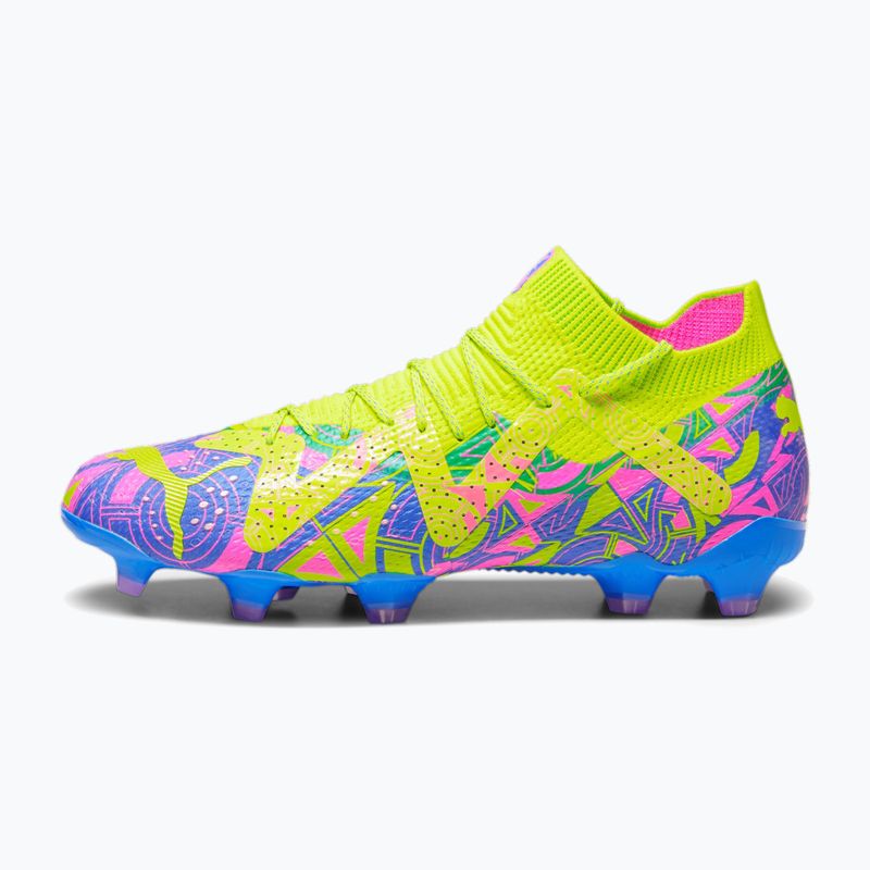 PUMA Future Ultimate Energy FG/AG pánské kopačky ultra blue/yellow alert/luminous pink 11