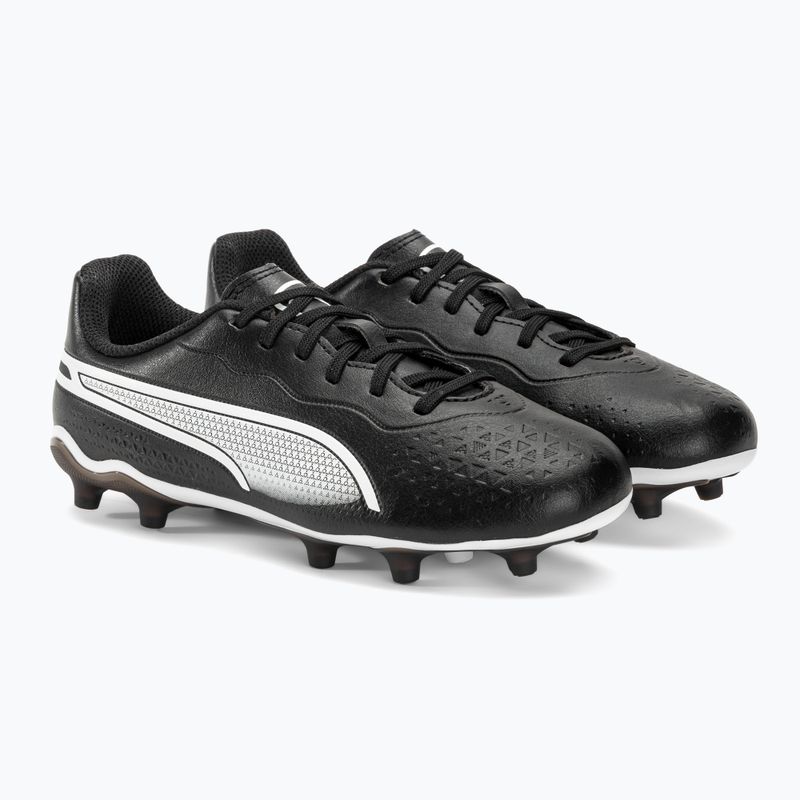 Dětské kopačky PUMA King Match FG/AG Jr puma black/puma white 4