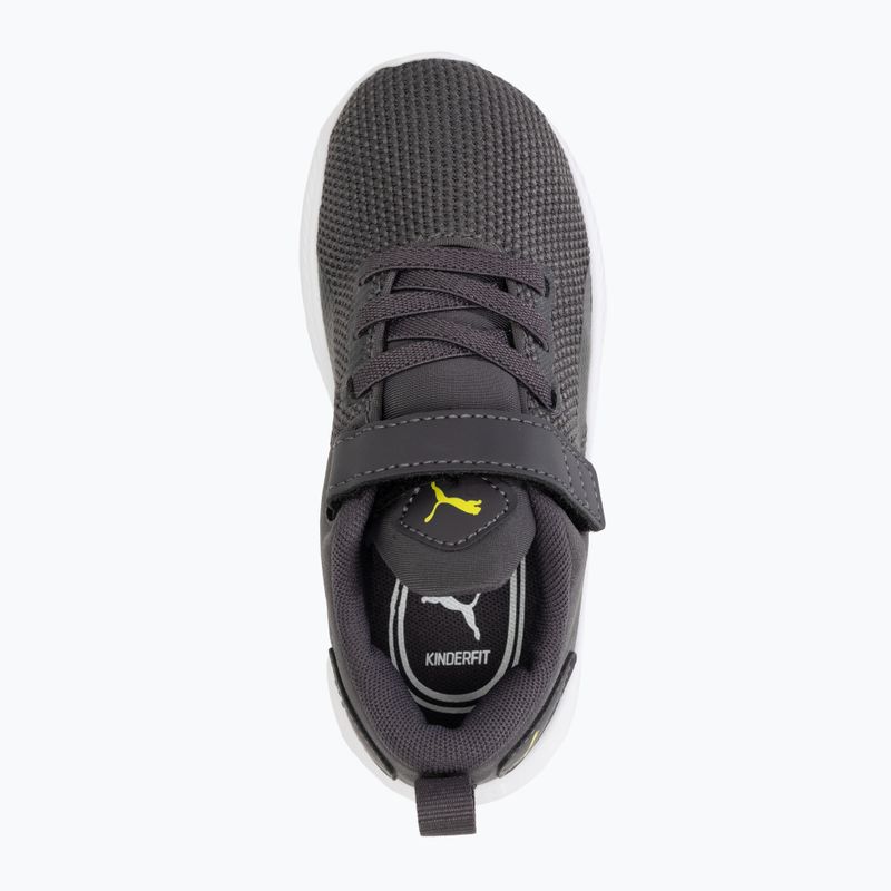 Dětské boty PUMA Flyer Runner V Inf dark coal/puma/black/lime smash  5