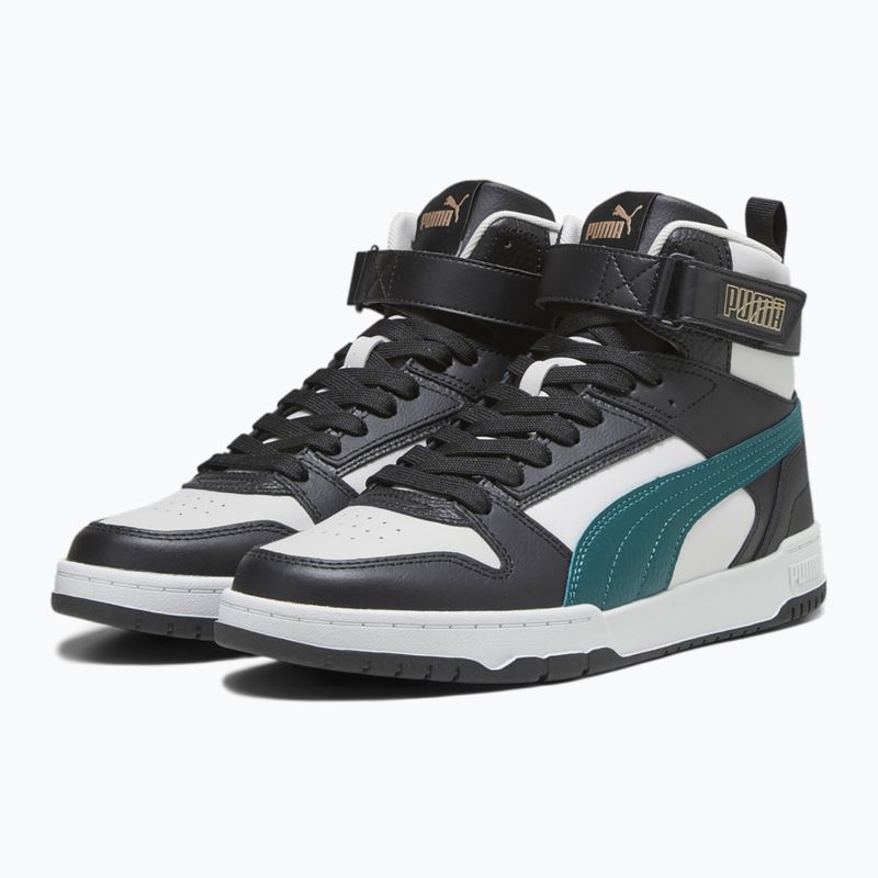 Boty PUMA RBD Game cool light gray/malachite/puma black/puma gold 8