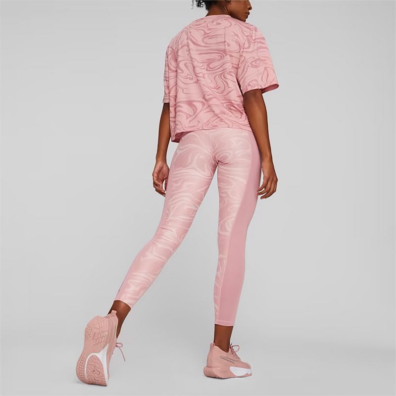Dámské tréninkové legíny PUMA Train Favorites AOP High Waist 7/8 future růžové 4