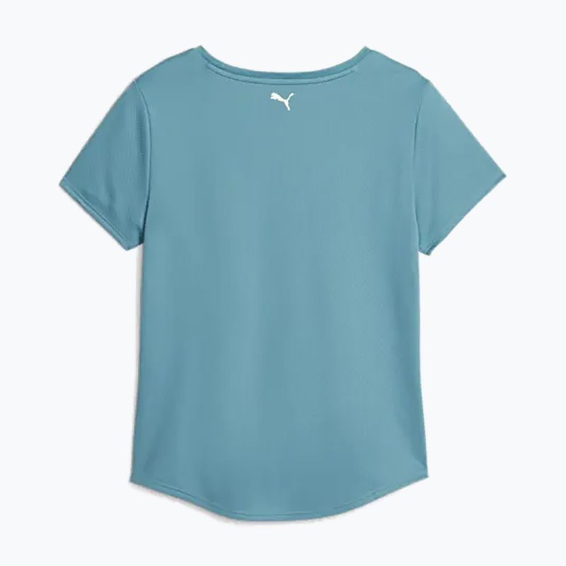 Dámské tréninkové tričko PUMA Fit Logo Ultrabreathe bold blue/speed green 2