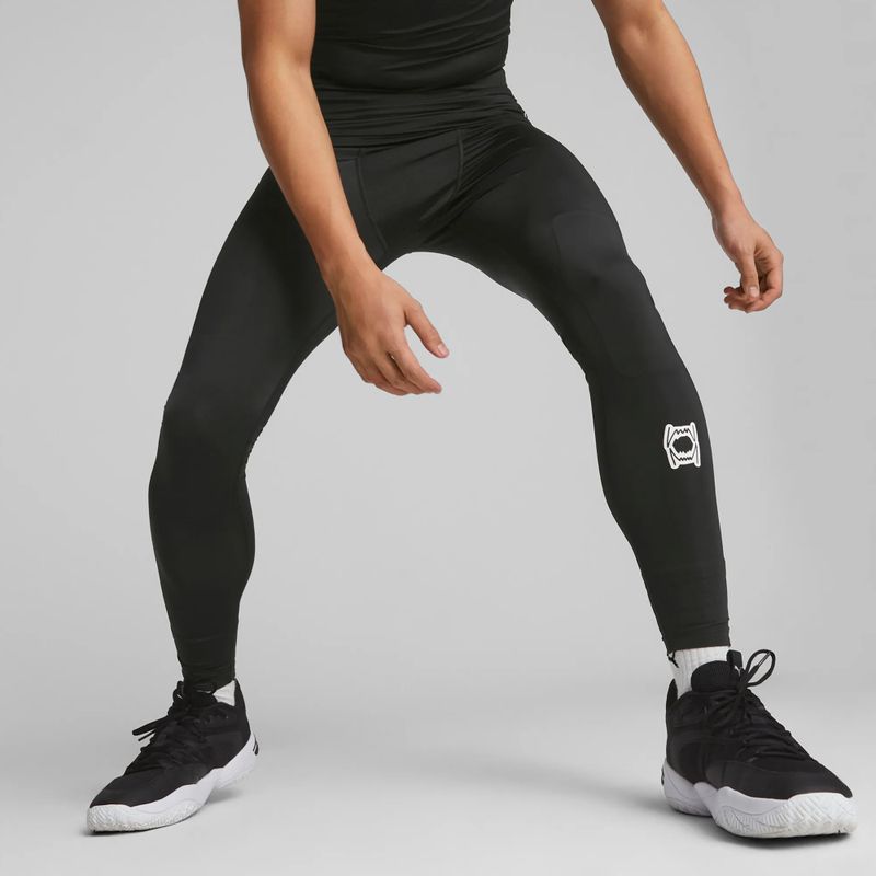 Pánské basketbalové legíny PUMA Hoops Team Full Baselayer puma black 3