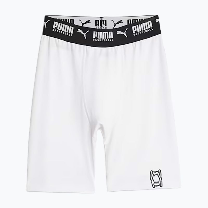 Pánské basketbalové šortky PUMA Hoops Team Baselayer puma white