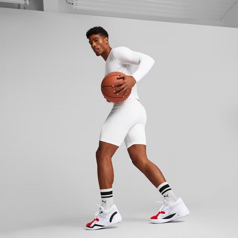 Pánské basketbalové šortky PUMA Hoops Team Baselayer puma white 3