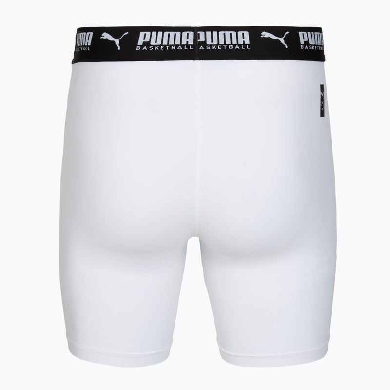 Pánské basketbalové šortky PUMA Hoops Team Baselayer puma white 2