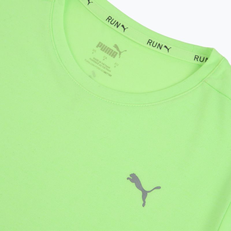 Dámské běžecké tričko PUMA Run Favorite Heather green/neon 3
