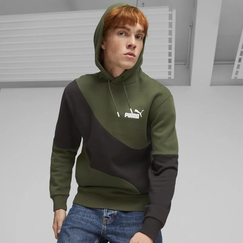 Pánská mikina PUMA Power Cat Hoodie myrtle 3