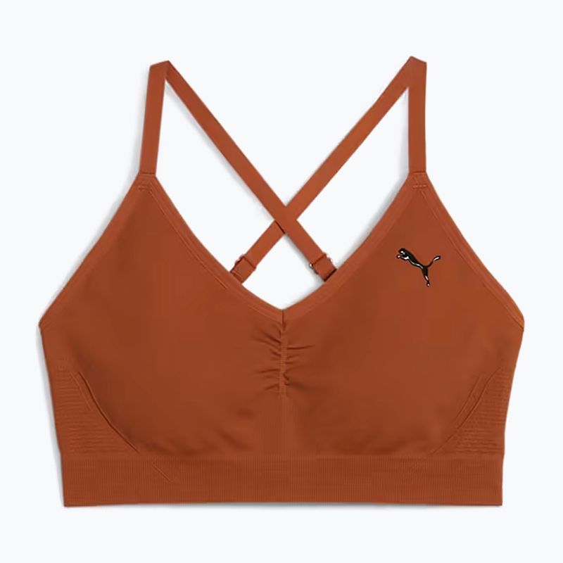 Fitness podprsenka PUMA Move Shapeluxe Seamless teak